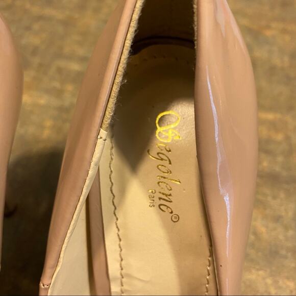 Segolene Paris Beige Pointed Toe Heels Size 8 Light Brown - Picture 3 of 9